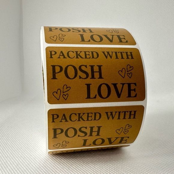100 Posh Love Stickers | Shipping Supplies | thank you stickers NEW - Picture 9 of 9